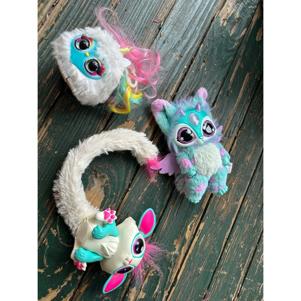 Magic Mixies Mixlings and Wrapples Lot Moose Toys Interactive Plush Figures